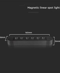 Μαγνητικό φωτιστικό ράγας ultra thin LED 48V 5W SMD 4000K Μαύρου Χρώματος V-TAC – 10233