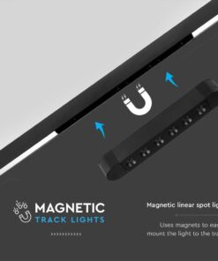 Μαγνητικό φωτιστικό ράγας ultra thin LED 48V 5W SMD 4000K Μαύρου Χρώματος V-TAC – 10233