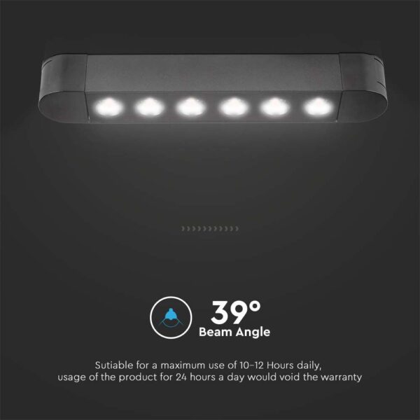 Μαγνητικό φωτιστικό ράγας ultra thin LED 48V 5W SMD 4000K Μαύρου Χρώματος V-TAC – 10233