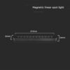 Μαγνητικό φωτιστικό ράγας ultra thin LED 48V 12W SMD 4000K Μαύρου Χρώματος V-TAC – 10236