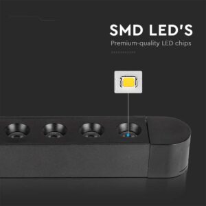 Μαγνητικό φωτιστικό ράγας ultra thin LED 48V 12W SMD 4000K Μαύρου Χρώματος V-TAC – 10236