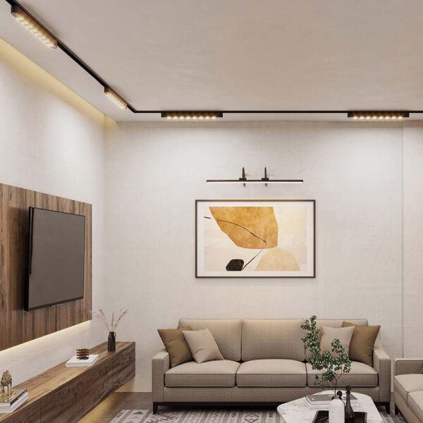 Μαγνητικό φωτιστικό ράγας ultra thin LED 48V 22W SMD 4000K Μαύρου Χρώματος V-TAC – 10239