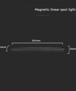 Μαγνητικό φωτιστικό ράγας ultra thin LED 48V 22W SMD 4000K Μαύρου Χρώματος V-TAC – 10239