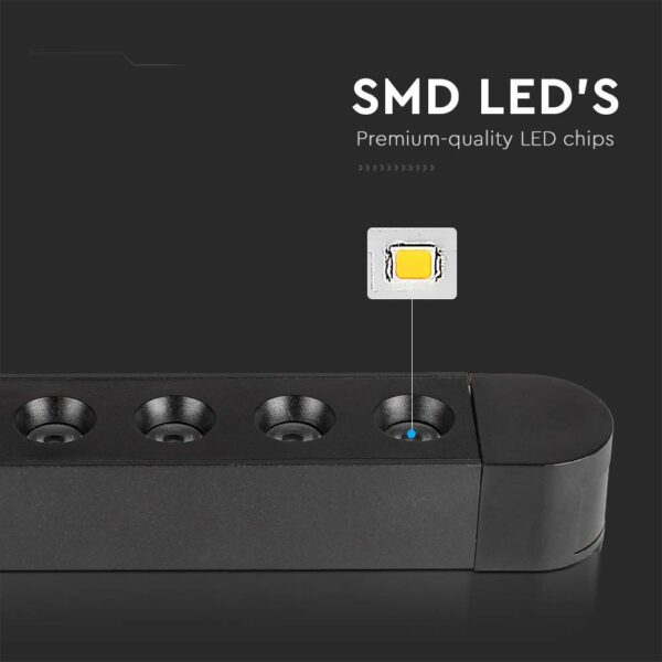 Μαγνητικό φωτιστικό ράγας ultra thin LED 48V 22W SMD 4000K Μαύρου Χρώματος V-TAC – 10239