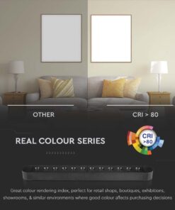 Μαγνητικό φωτιστικό ράγας ultra thin LED 48V 22W SMD 4000K Μαύρου Χρώματος V-TAC – 10239