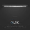 Μαγνητικό φωτιστικό ράγας ultra thin LED 48V 22W SMD 4000K Μαύρου Χρώματος V-TAC – 10239