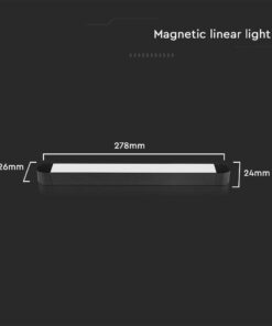 Μαγνητικό φωτιστικό ράγας ultra thin LED 48V 14W SMD 4000K Μαύρου Χρώματος V-TAC – 10242