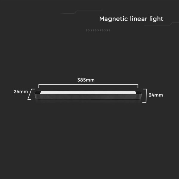 Μαγνητικό φωτιστικό ράγας ultra thin LED 48V 14W SMD 6400K Μαύρου Χρώματος V-TAC – 10244