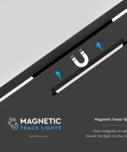Μαγνητικό φωτιστικό ράγας ultra thin LED 48V 14W SMD 6400K Μαύρου Χρώματος V-TAC – 10244