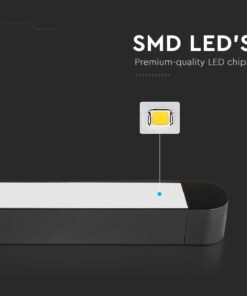 Μαγνητικό φωτιστικό ράγας ultra thin LED 48V 14W SMD 6400K Μαύρου Χρώματος V-TAC – 10244
