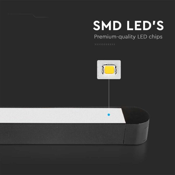 Μαγνητικό φωτιστικό ράγας ultra thin LED 48V 14W SMD 6400K Μαύρου Χρώματος V-TAC – 10244