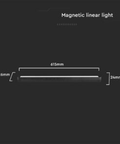 Μαγνητικό φωτιστικό ράγας ultra thin LED 48V 22W SMD 4000K Μαύρου Χρώματος V-TAC – 10248