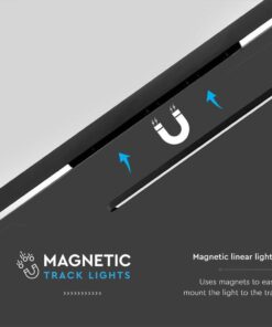Μαγνητικό φωτιστικό ράγας ultra thin LED 48V 22W SMD 4000K Μαύρου Χρώματος V-TAC – 10248
