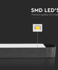 Μαγνητικό φωτιστικό ράγας ultra thin LED 48V 22W SMD 4000K Μαύρου Χρώματος V-TAC – 10248