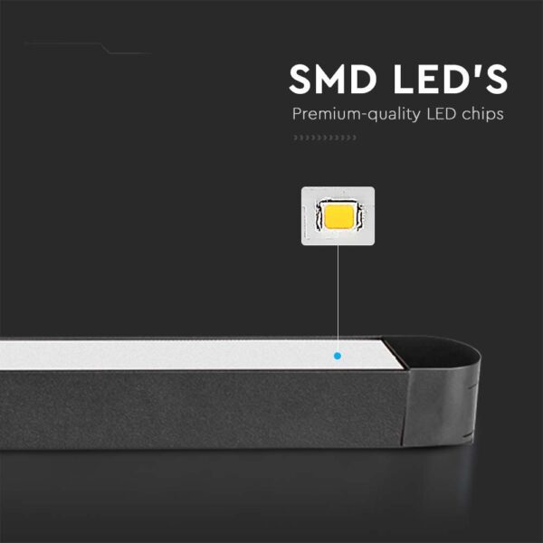 Μαγνητικό φωτιστικό ράγας ultra thin LED 48V 22W SMD 4000K Μαύρου Χρώματος V-TAC – 10248