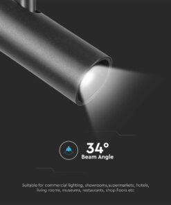 Μαγνητικό spot φωτιστικό ράγας ultra thin LED 48V 11W SMD 4000K Μαύρου Χρώματος V-TAC – 10251