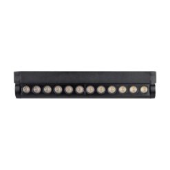 Μαγνητικό φωτιστικό ράγας LED 48V 12W SMD 4000K Μαύρου Χρώματος Ρυθμιζόμενο V-TAC – 10260