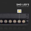 Μαγνητικό φωτιστικό ράγας LED 48V 12W SMD 6400K Μαύρου Χρώματος V-TAC – 10262