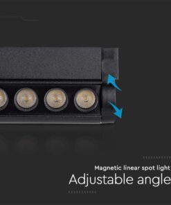 Μαγνητικό φωτιστικό ράγας LED 48V 12W SMD 6400K Μαύρου Χρώματος V-TAC – 10262