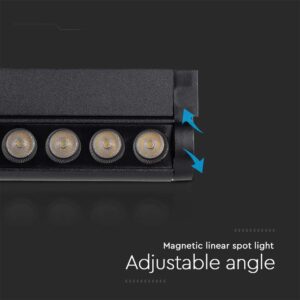 Μαγνητικό φωτιστικό ράγας LED 48V 12W SMD 6400K Μαύρου Χρώματος V-TAC – 10262