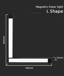 Μαγνητικό φωτιστικό ράγας ultra thin LED 48V 25W SMD 4000K Μαύρου Χρώματος V-TAC – 10266