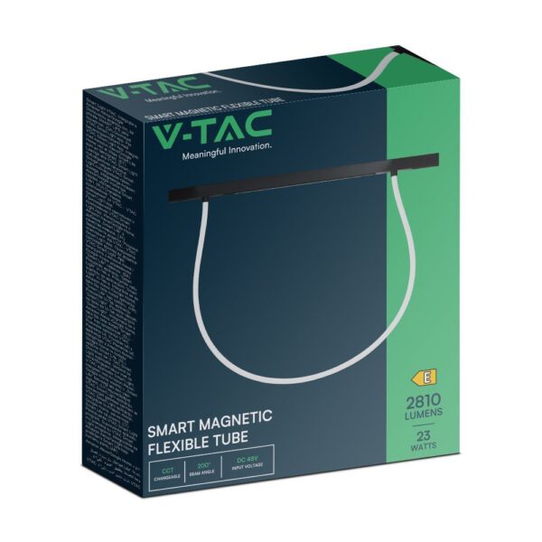 Smart Μαγνητικό Φωτιστικό με Εύκαμπτο Σωλήνα LED 24W CCT Μαύρου Χρώματος Dimmable V-TAC – 10276VT