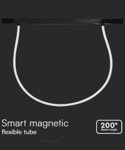 Smart Μαγνητικό Φωτιστικό με Εύκαμπτο Σωλήνα LED 24W CCT Μαύρου Χρώματος Dimmable V-TAC – 10276VT