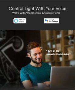 Smart Μαγνητικό Φωτιστικό με Εύκαμπτο Σωλήνα LED 24W CCT Μαύρου Χρώματος Dimmable V-TAC – 10276VT