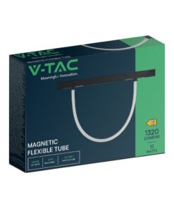Smart Μαγνητικό Φωτιστικό με Εύκαμπτο Σωλήνα LED 12W CCT Μαύρου Χρώματος Dimmable V-TAC – 10275VT