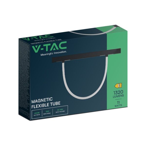 Smart Μαγνητικό Φωτιστικό με Εύκαμπτο Σωλήνα LED 12W CCT Μαύρου Χρώματος Dimmable V-TAC – 10275VT