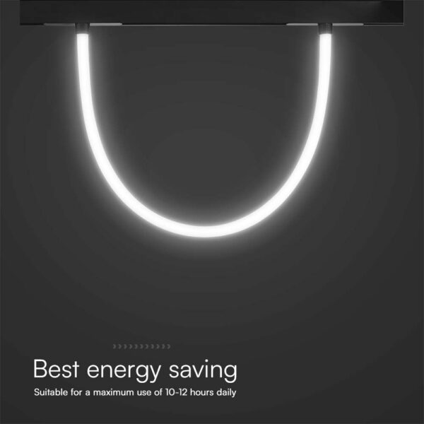 Smart Μαγνητικό Φωτιστικό με Εύκαμπτο Σωλήνα LED 12W CCT Μαύρου Χρώματος Dimmable V-TAC – 10275VT