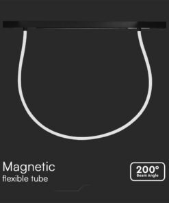 Μαγνητικό Φωτιστικό με Εύκαμπτο Σωλήνα LED 24W 3000K Μαύρου Χρώματος Dimmable V-TAC – 10279VT