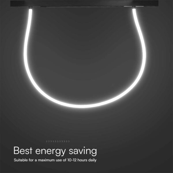 Μαγνητικό Φωτιστικό με Εύκαμπτο Σωλήνα LED 24W 3000K Μαύρου Χρώματος Dimmable V-TAC – 10279VT