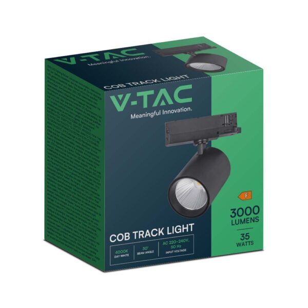Φωτιστικό ράγας τριφασικό COB LED 35W 4000K Mαύρου Χρώματος V-TAC – 10281