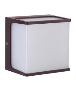 LED απλίκα 8W 4000K φυσικό λευκό με καφέ σώμα IP65 V-TAC – 10283