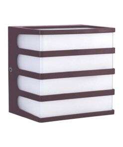 LED απλίκα 8W 3000K θερμό λευκό με καφέ σώμα IP65 V-TAC – 10284