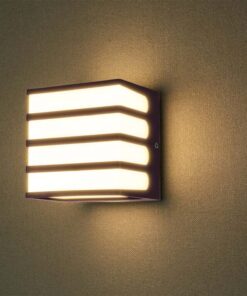 LED απλίκα 8W 4000K φυσικό λευκό με καφέ σώμα IP65 V-TAC – 10285