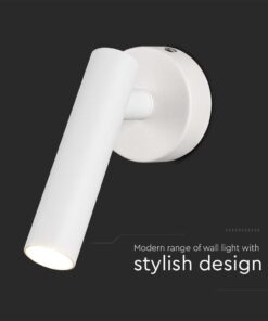 Επιτοίχιο φωτιστικό κομοδίνου LED 2W 3000K Λευκού Χρώματος V-TAC – 10292