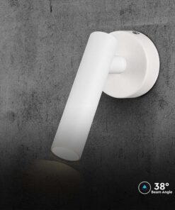 Επιτοίχιο φωτιστικό κομοδίνου LED 2W 3000K Λευκού Χρώματος V-TAC – 10292