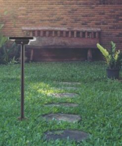 LED ηλιακό φωτιστικό κήπου δαπέδου/καρφί 2W IP65 CCT με μαύρο σώμα V-TAC – 10304