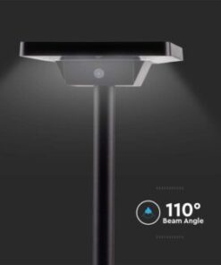 LED ηλιακό φωτιστικό κήπου δαπέδου/καρφί 2W IP65 CCT με μαύρο σώμα V-TAC – 10304