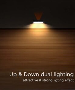 Επιτοίχιο Φωτιστικό LED 3W 3000Κ+4000K Ηλιακό με ανιχνευτή Μαύρου Χρώματος IP65 V-TAC – 10305