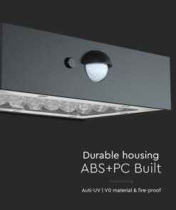 Επιτοίχιο Φωτιστικό LED 3W 3000Κ+4000K Ηλιακό με ανιχνευτή Μαύρου Χρώματος IP65 V-TAC – 10305