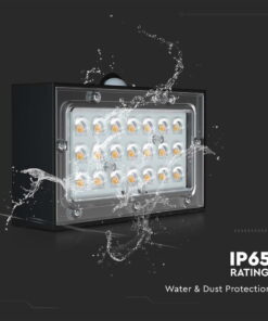 Επιτοίχιο Φωτιστικό LED 3W 3000Κ+4000K Ηλιακό με ανιχνευτή Μαύρου Χρώματος IP65 V-TAC – 10305
