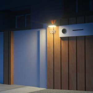 Επιτοίχιο Φωτιστικό LED 3W 3000Κ+4000K Ηλιακό με ανιχνευτή Λευκού Χρώματος IP65 V-TAC – 10306