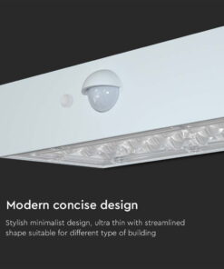 Επιτοίχιο Φωτιστικό LED 3W 3000Κ+4000K Ηλιακό με ανιχνευτή Λευκού Χρώματος IP65 V-TAC – 10306