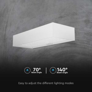 LED ηλιακό φωτιστικό επιτοίχιο 6W θερμό λευκό 4000K με λευκό σώμα και ανιχνευτή V-TAC – 10308