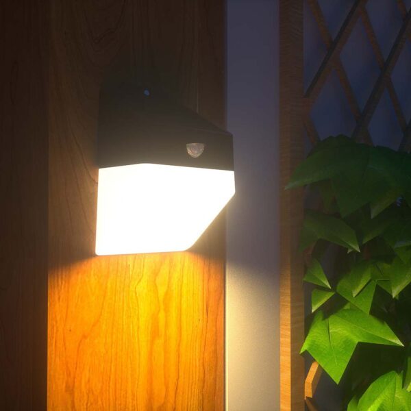Επιτοίχιο φωτιστικό LED 2W 4000K Ηλιακό με Ανιχνευτή Κίνησης Μαύρου Χρώματος V-TAC – 10309