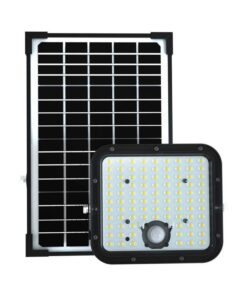 LED ηλιακός προβολέας sensor 30W ψυχρό λευκό 6400K με μαύρο σώμα και χειριστήριο LiFe PO4 V-TAC – 10311