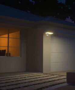 Επιτοίχιο Φωτιστικό LED 15W 4000K Ηλιακό με Ανιχνευτή Λευκού Χρώματος IP65 V-TAC – 10316